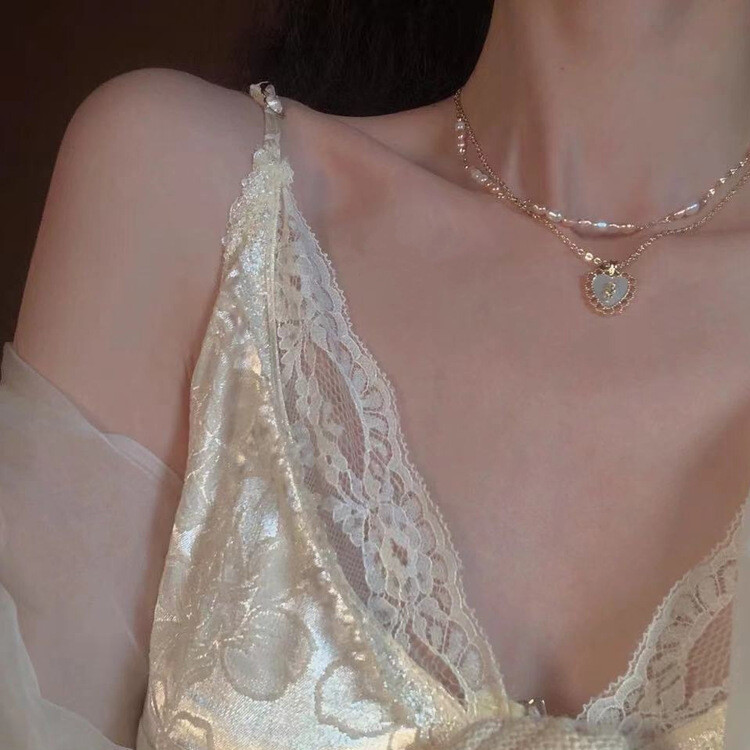 ２連チェーンバラネックレス ゴールド