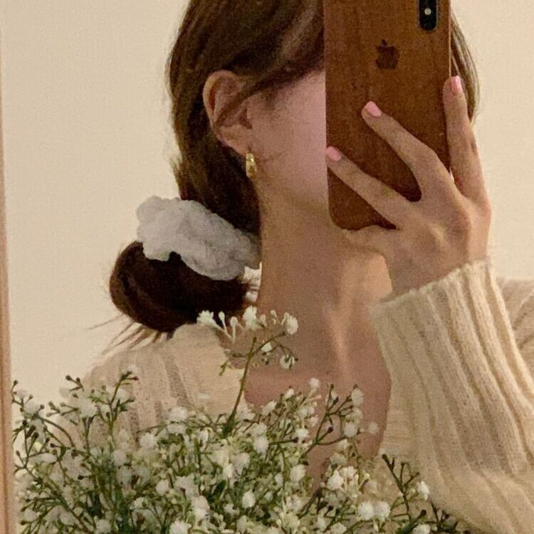 パステルヘアシュシュ5色 WHITE