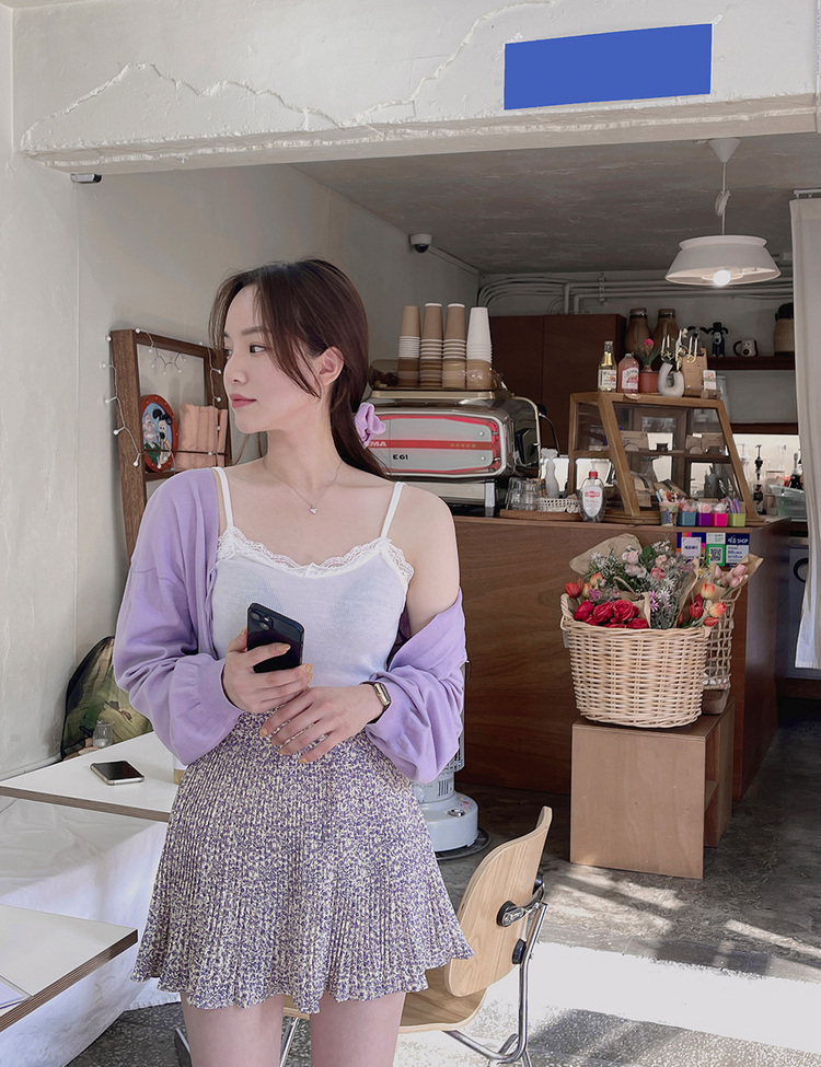 レースVネックキャミソール｜ノースリーブ｜韓国ファッション通販 SONA