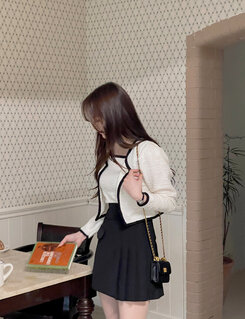 [SET] ツイードカーディガン＋キャミソールセット IVORY