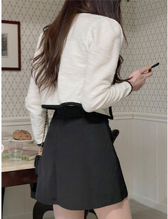 [SET] ツイードカーディガン＋キャミソールセット IVORY