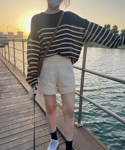 DIANTE ♡ ニットショートパンツ ニットショートパンツ | ファッション通販サイト NUGU