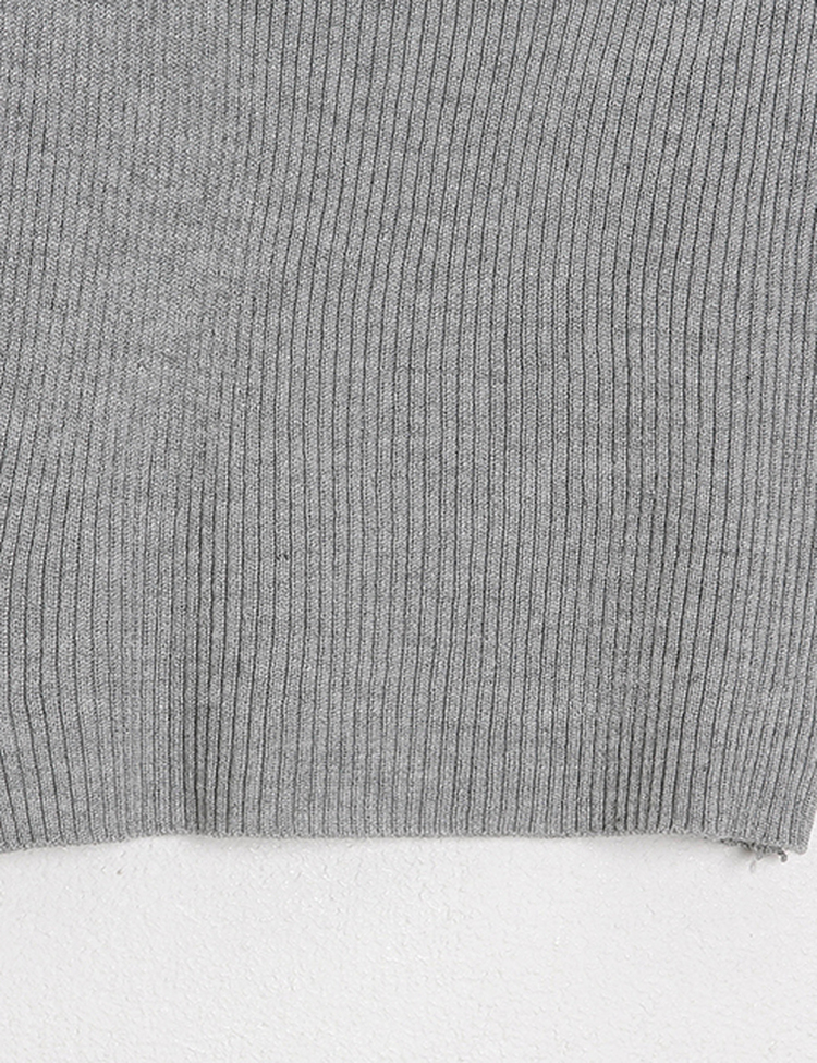 레브 스퀘어넥 골지 크롭 나시