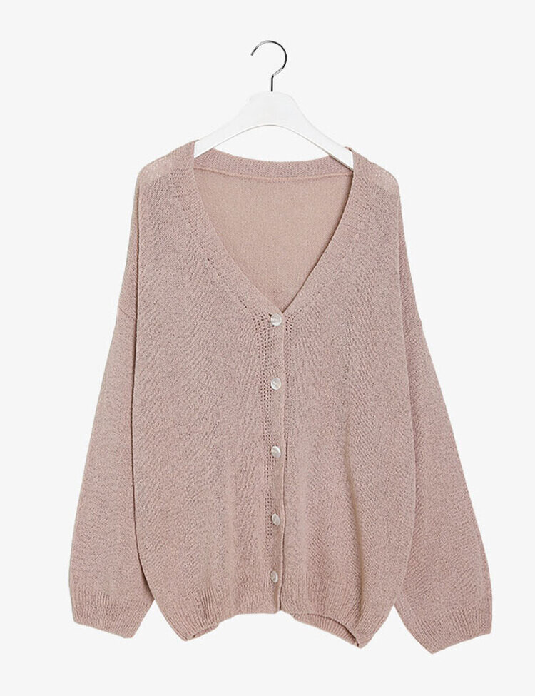 ブークレニットカーディガン5色