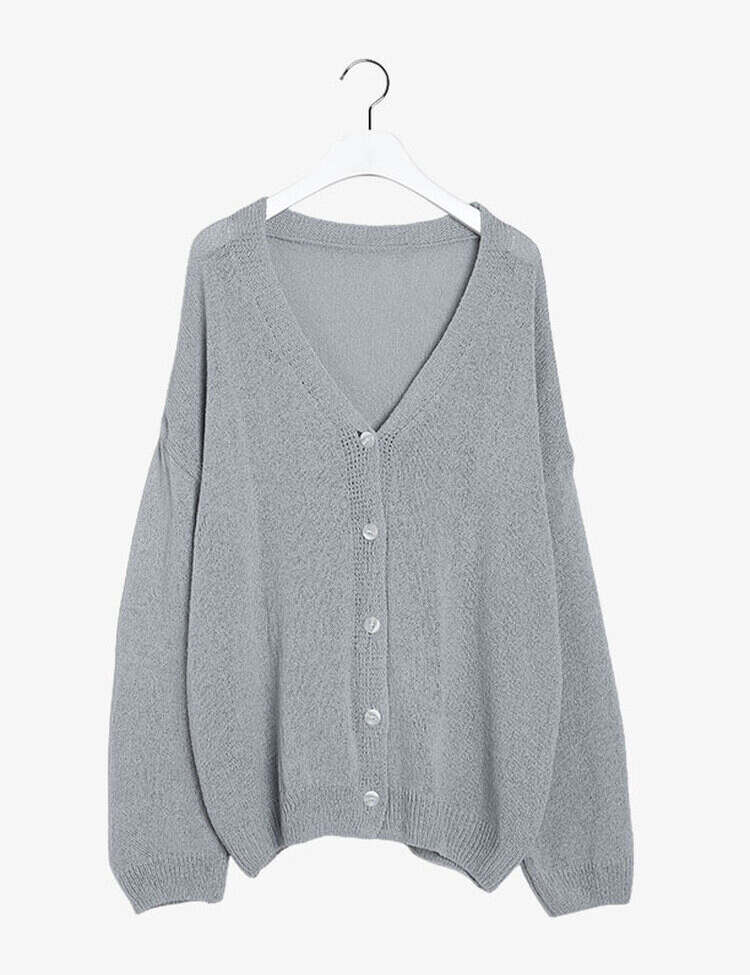 ブークレニットカーディガン5色