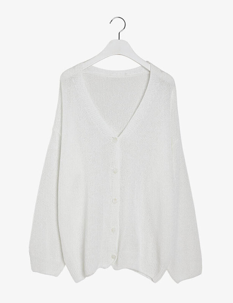 ブークレニットカーディガン5色