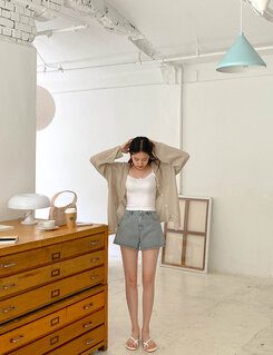 ブークレニットカーディガン5色 BEIGE