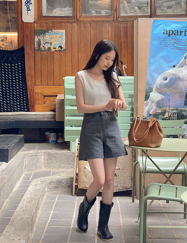 디온 하이웨스트 3부 쿨데님 그레이