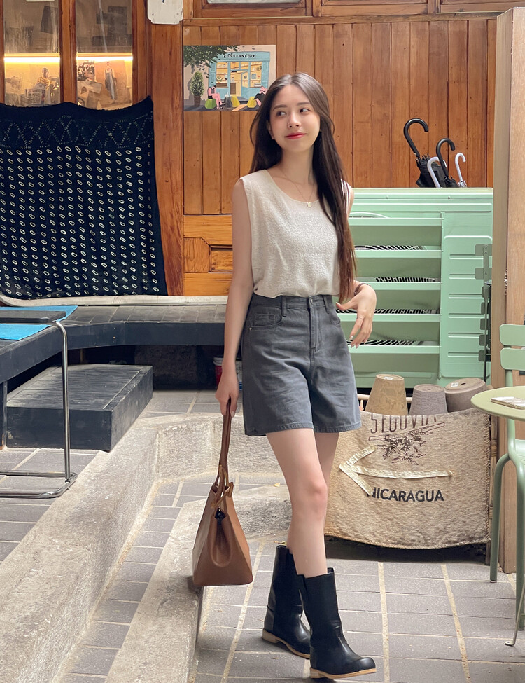 디온 하이웨스트 3부 쿨데님 그레이