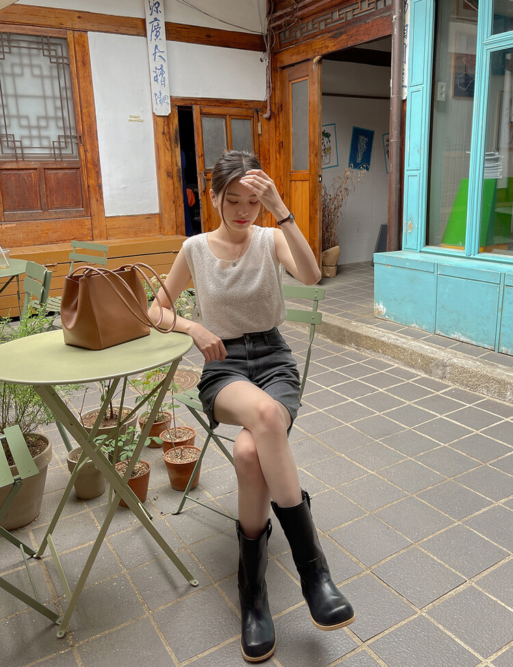 디온 하이웨스트 3부 쿨데님 그레이