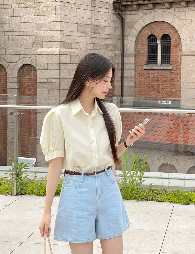 디온 하이웨스트 3부 쿨데님 라이트블루