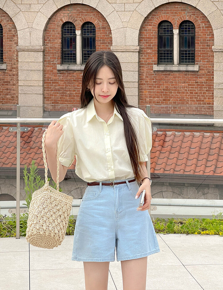 디온 하이웨스트 3부 쿨데님 라이트블루