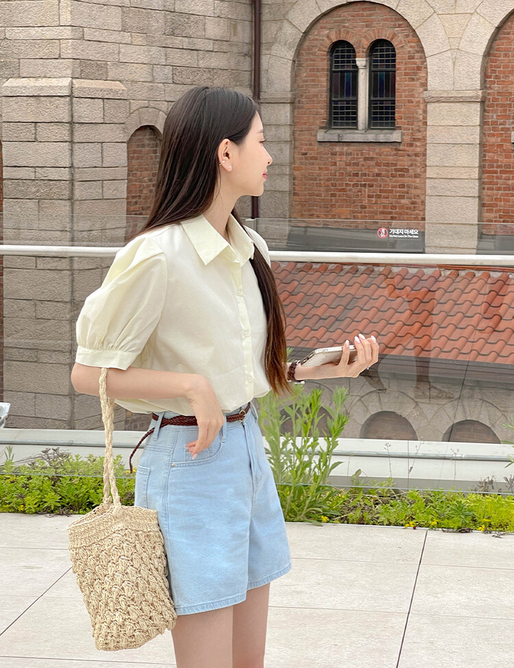 디온 하이웨스트 3부 쿨데님 라이트블루