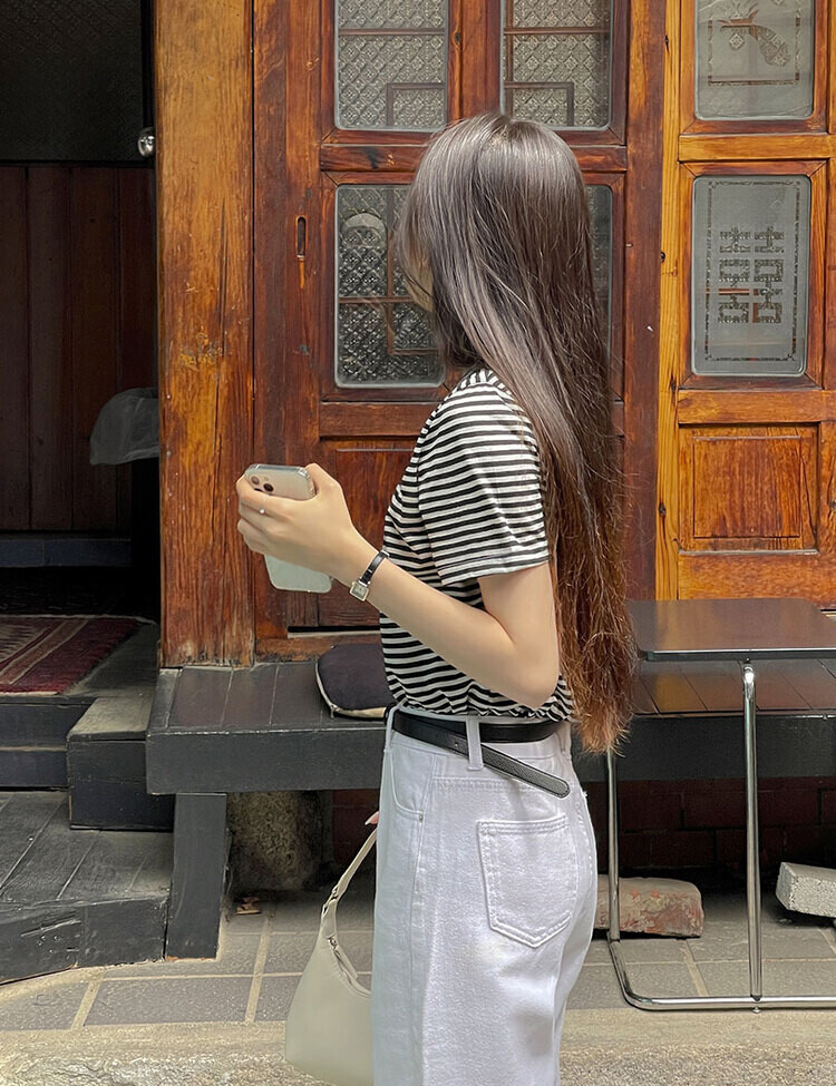 로멜 스퀘어 버클 벨트 블랙