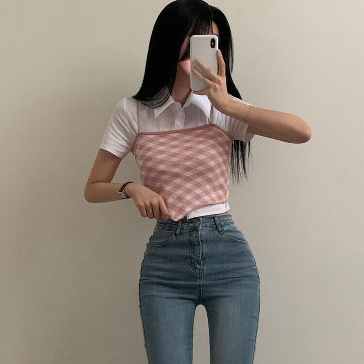 カットオフブーツカットスリムフィットデニムパンツ ライトブルー