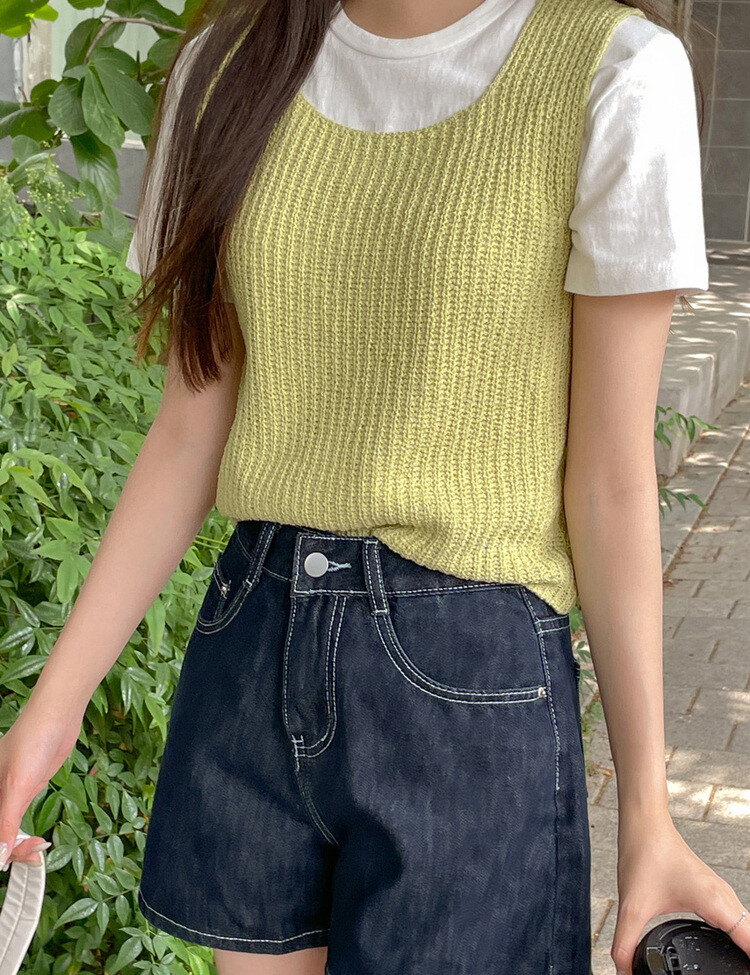 XSサイズのみ☆ANEW GOLF☆ アニュー韓国 ニットベスト