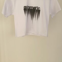 automaticビンテージプリントクロップTシャツ