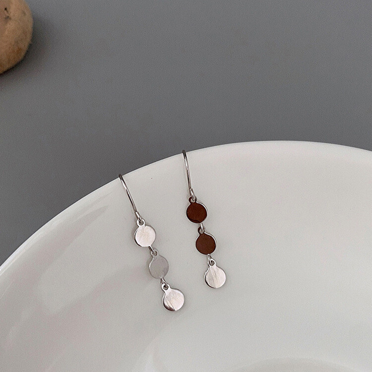 ミニサークルドロップピアス