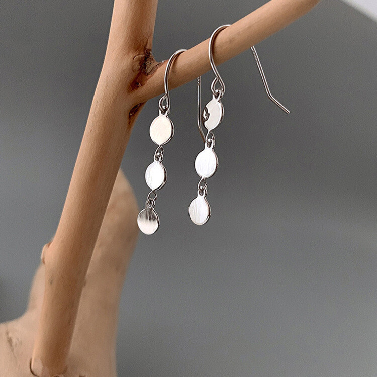 ミニサークルドロップピアス