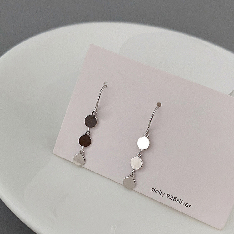 ミニサークルドロップピアス