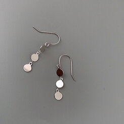 ミニサークルドロップピアス