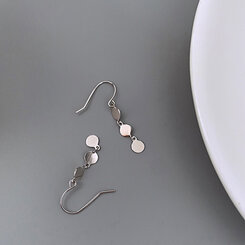 ミニサークルドロップピアス