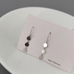 ミニサークルドロップピアス