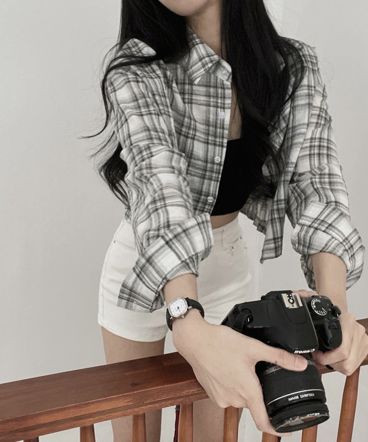 ハイウエストスリムショートパンツ IVORY