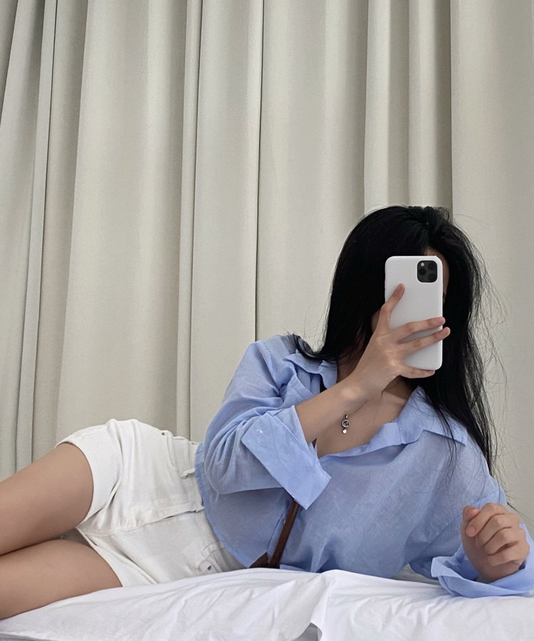 ハイウエストスリムショートパンツ IVORY