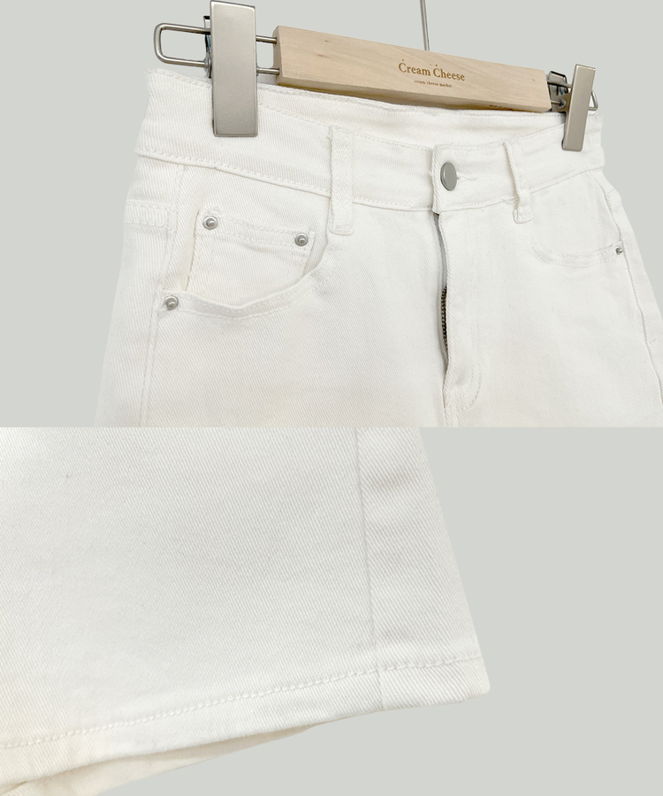 ハイウエストスリムショートパンツ