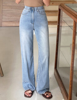 [SHORT/BASIC/LONG]-５°クールワイドパンツ LIGHT BLUE(LONG)