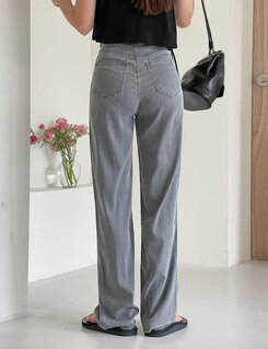 [SHORT/BASIC/LONG]-５°クールワイドパンツ GRAY(LONG)