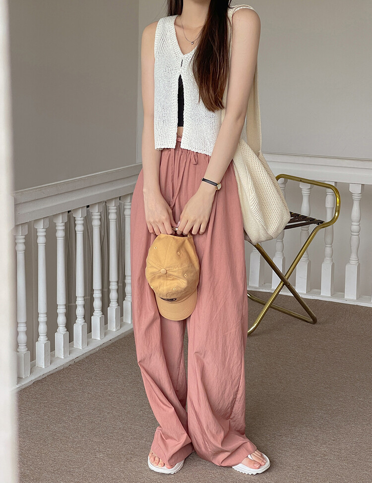 토스 매트 밴딩 롱팬츠 브릭