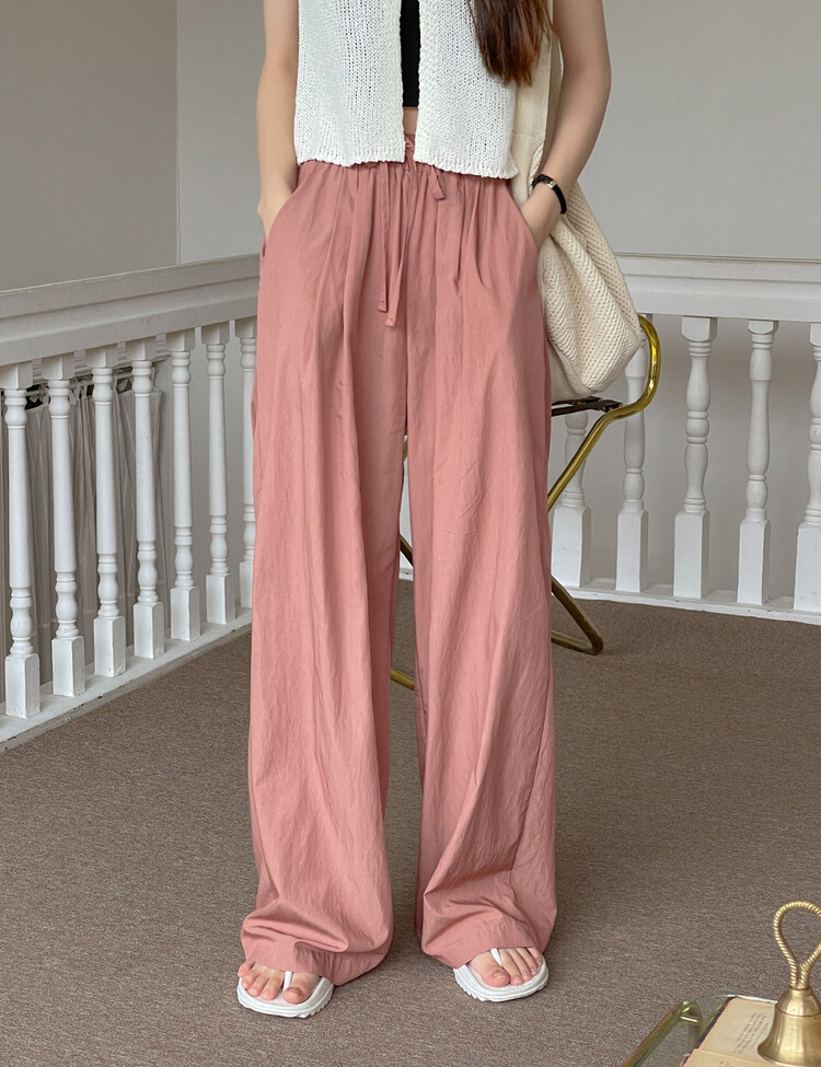 토스 매트 밴딩 롱팬츠 브릭