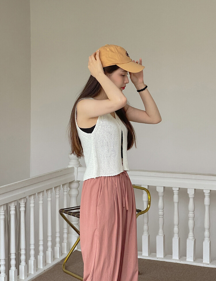 토스 매트 밴딩 롱팬츠 브릭