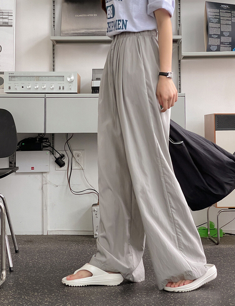 토스 매트 밴딩 롱팬츠 그레이