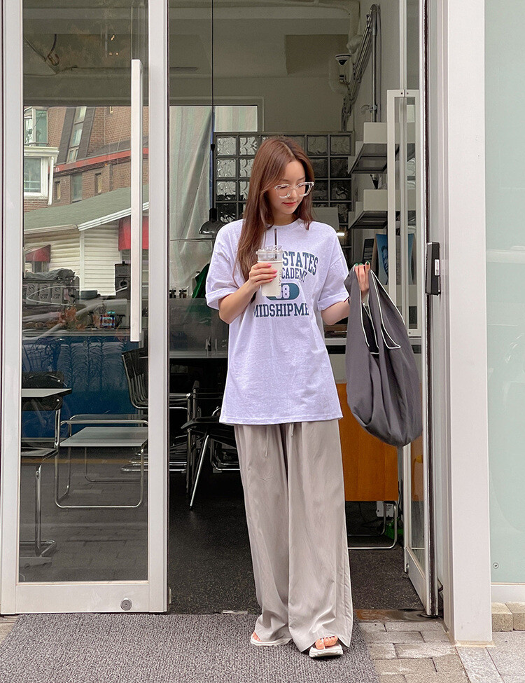 토스 매트 밴딩 롱팬츠 그레이