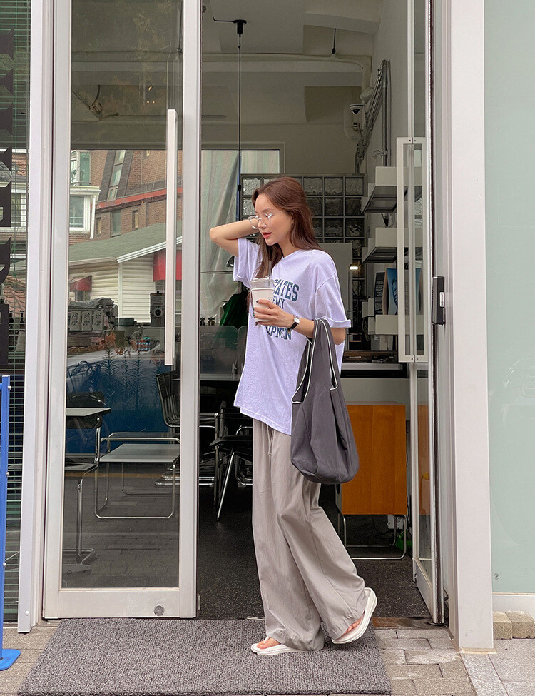 토스 매트 밴딩 롱팬츠 그레이