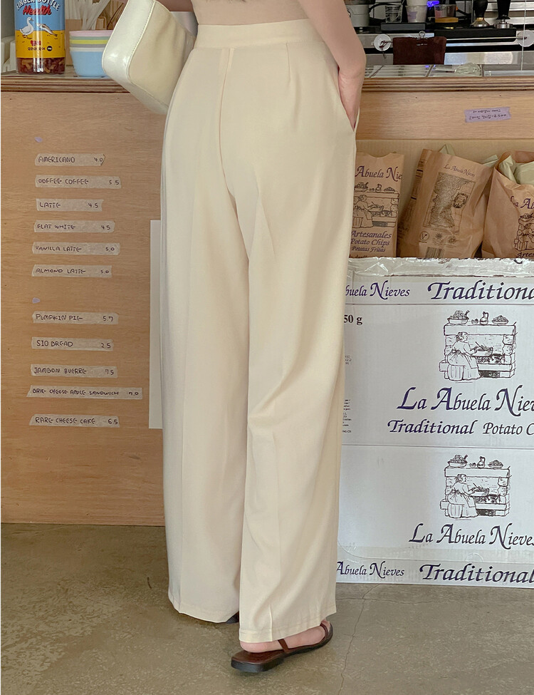 [150/160/170]身長別ワイドスラックス3種 BEIGE