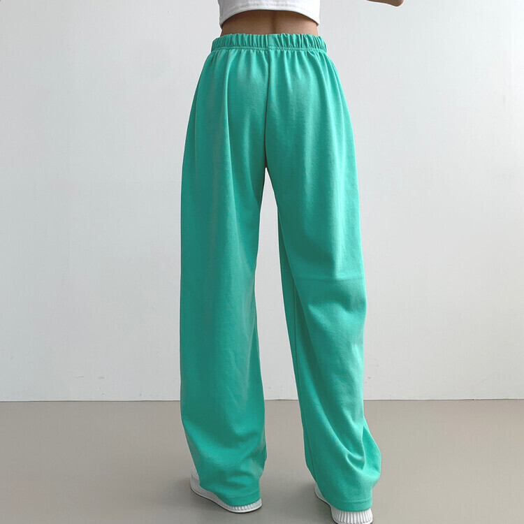 9Col비비드 컬러 롱와이드 밴딩 트레이닝 간절기 팬츠 민트