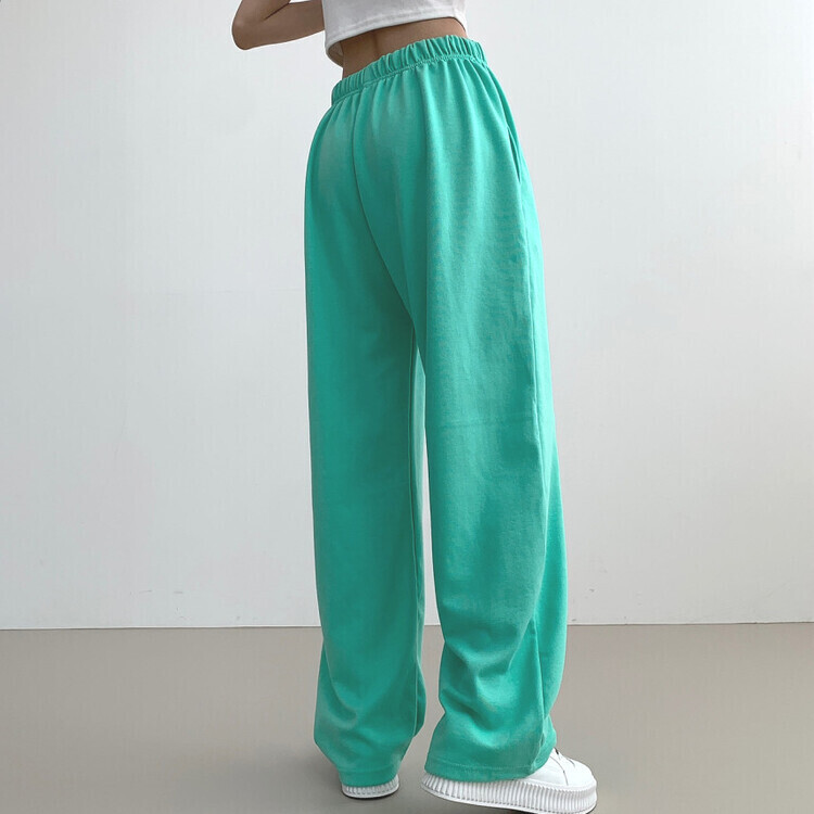 9Col비비드 컬러 롱와이드 밴딩 트레이닝 간절기 팬츠 민트