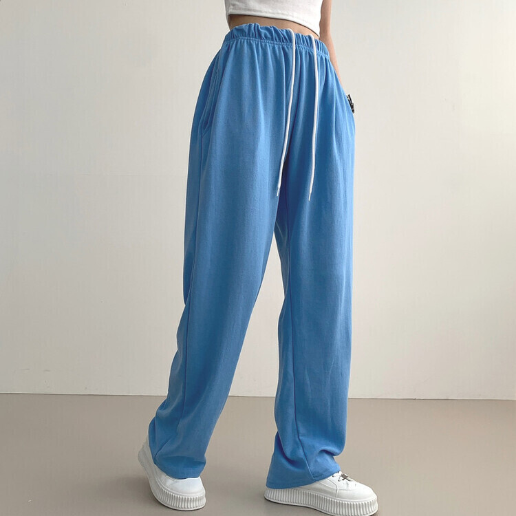 9Col비비드 컬러 롱와이드 밴딩 트레이닝 간절기 팬츠 소라