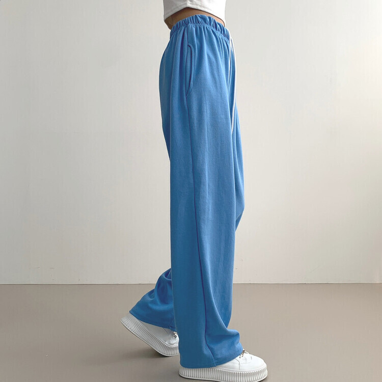 9Col비비드 컬러 롱와이드 밴딩 트레이닝 간절기 팬츠 소라