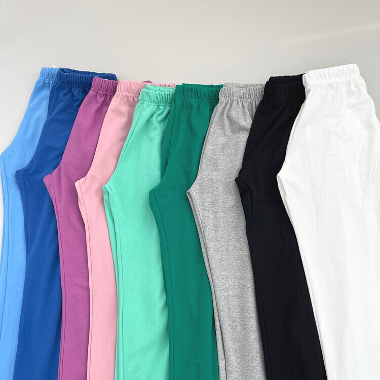 9Col비비드 컬러 롱와이드 밴딩 트레이닝 간절기 팬츠