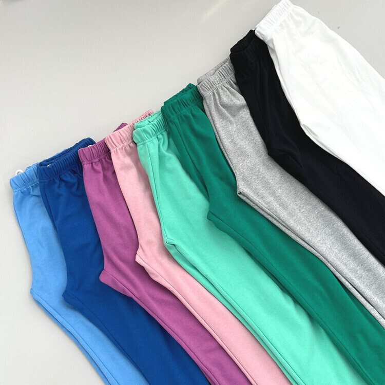 9Col비비드 컬러 롱와이드 밴딩 트레이닝 간절기 팬츠