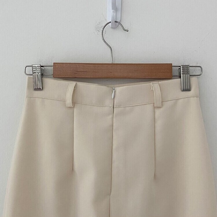 [SET]フロントスリットロングスカート+ベルト