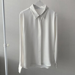 シークレットボタンルーズフィットシャツ10色