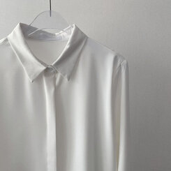 シークレットボタンルーズフィットシャツ10色