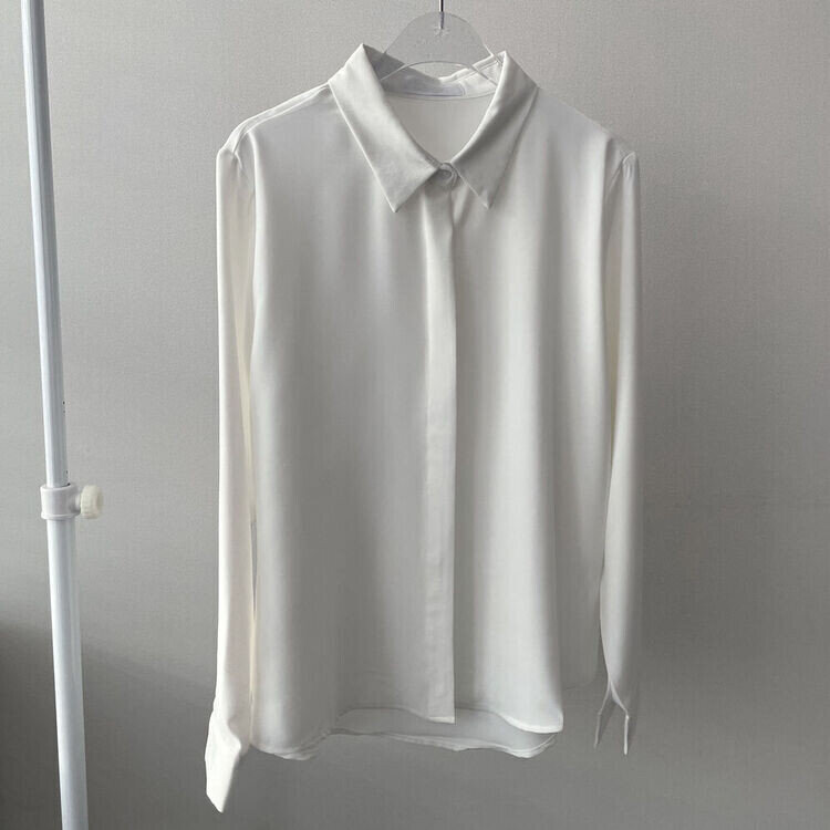 シークレットボタンルーズフィットシャツ10色