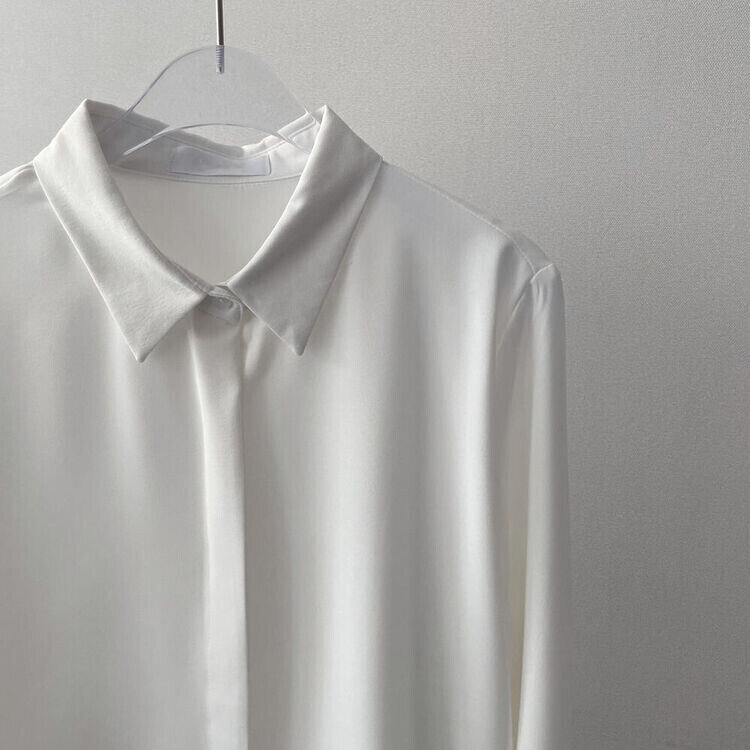 シークレットボタンルーズフィットシャツ10色